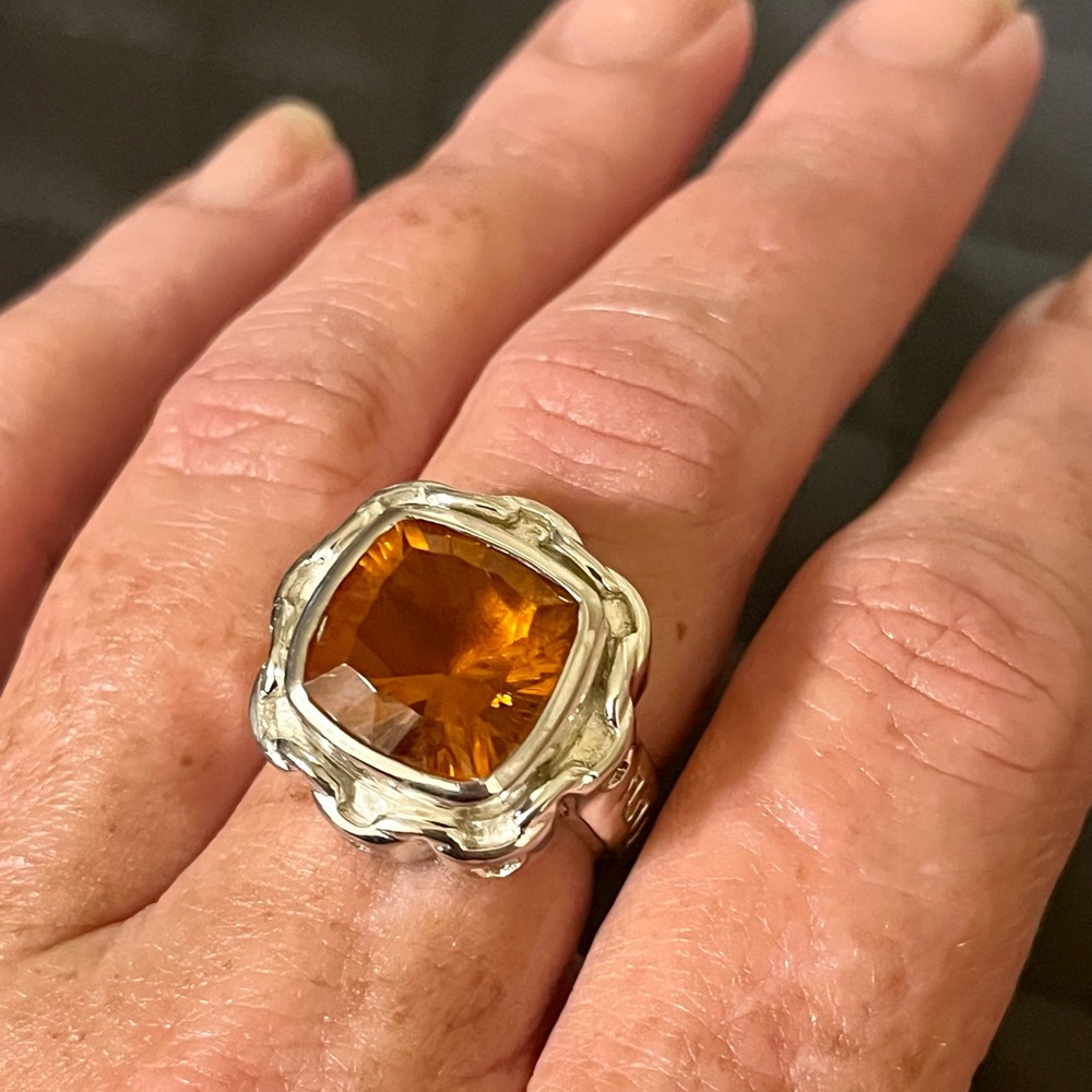 Stunning Large Cushion Cut Ring Size 8